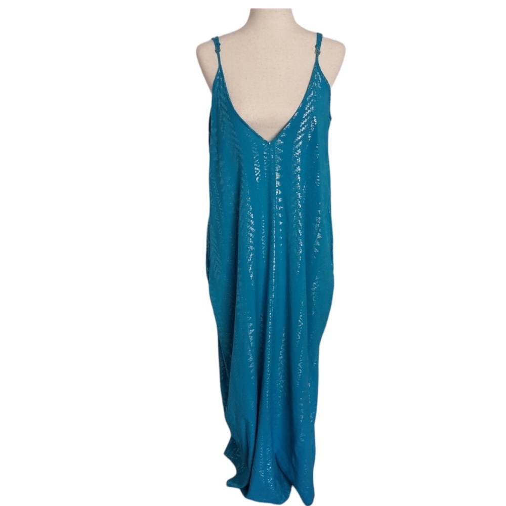 Elan Cleo Maxi Metallic Dress